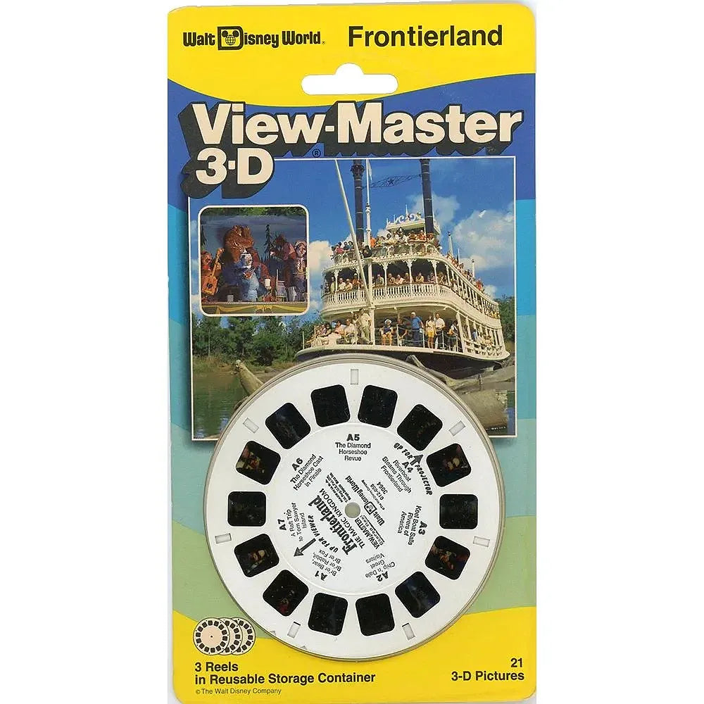 Frontierland - Disney World - View-Master 3 Reel Set on Card NEW