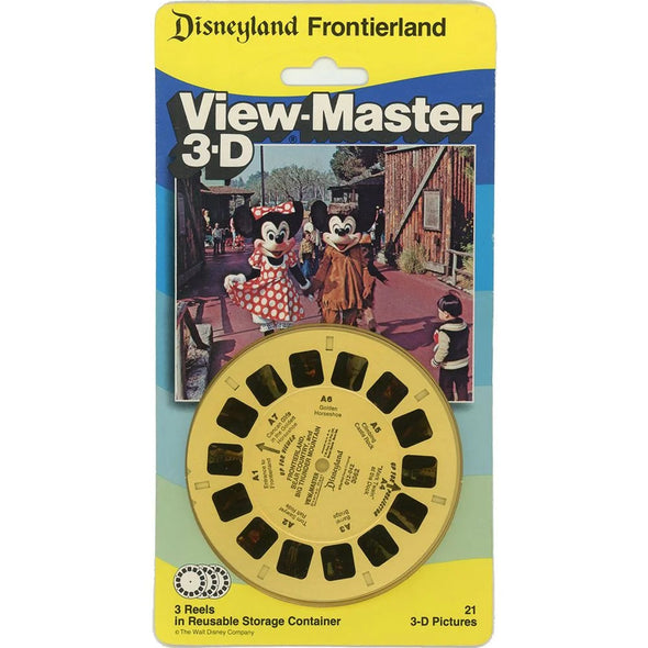 Frontierland - Disneyland - View-Master 3 Reel Set on Card - NEW - (VBP-3062) VBP 3dstereo 