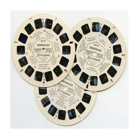 Frontierland - Disneyland - View-Master - Vintage - 3 Reel Packet - 1960s views - (ECO-A176-S6C) Packet 3dstereo 