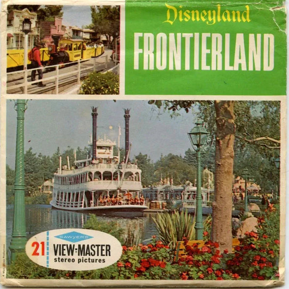 Frontierland - Disneyland - View-Master - Vintage - 3 Reel Packet - 1960s views - (ECO-A176-S6C) Packet 3dstereo 