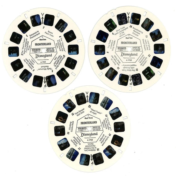 Frontierland - Disneyland - View-Master 3 Reel Packet - 1960s views -vintage - (PKT-A176-S6C) Packet 3dstereo 
