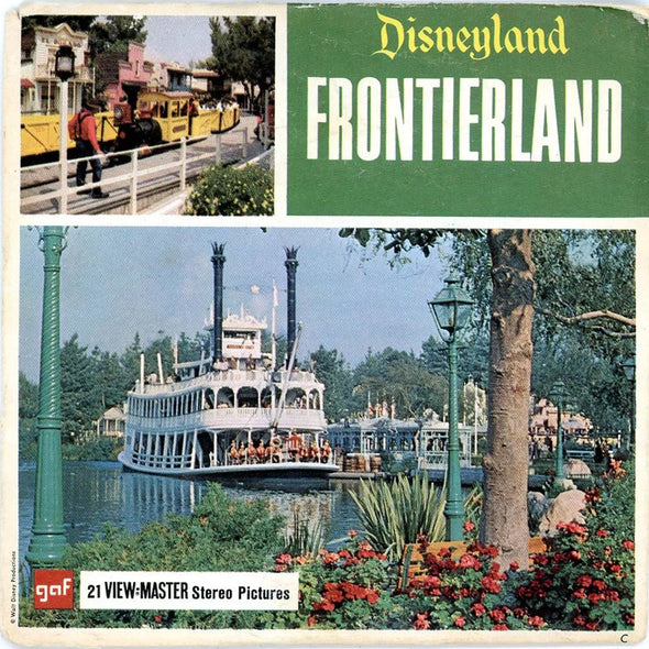 Frontierland - View-Master 3 Reel Packet - 1960s Views - Vintage - (ECO-A176-G1C-a) Packet 3dstereo 