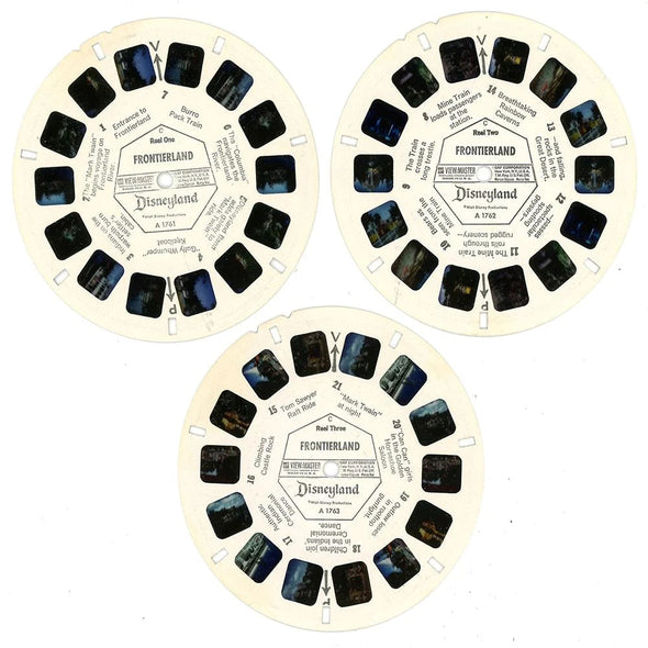 Frontierland - View-Master 3 Reel Packet - 1960s Views - Vintage - (ECO-A176-G1C-a) Packet 3dstereo 