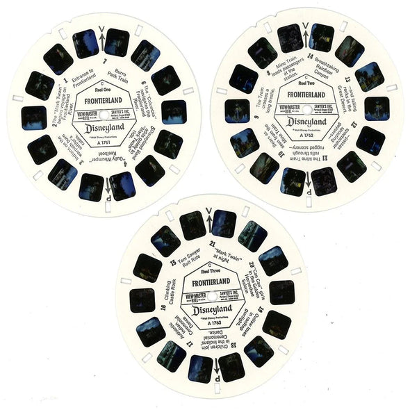 Frontierland - View-Master 3 Reel Packet - 1960s Views - Vintage - (ECO-A176-G1C-b) Packet 3dstereo 