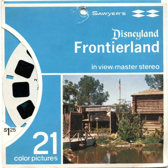 Frontierland - View-Master 3 Reel Packet - 1960s Views - Vintage - (ECO-A176-SX) Packet 3dstereo 