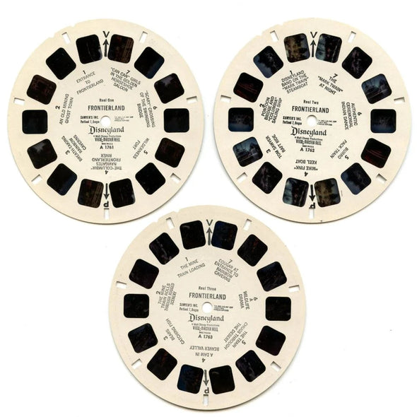 Frontierland - View-Master 3 Reel Packet - 1960s Views - Vintage - (ECO-A176-SX) Packet 3dstereo 