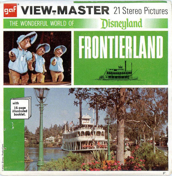 Frontierland - View-Master 3 Reel Packet - 1970s Views - Vintage - (ECO-A176-G3F) Packet 3dstereo 