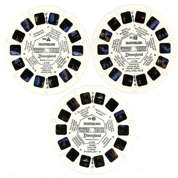 Frontierland - View-Master 3 Reel Packet - 1970s Views - Vintage - (ECO-A176-G3F) Packet 3dstereo 