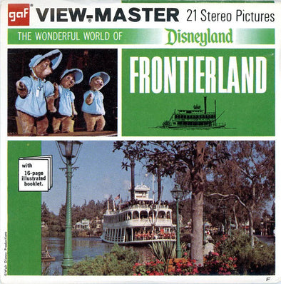 Frontierland - View-Master 3 Reel Packet - 1970s Views - Vintage - (PKT-A176-G3F) Packet 3dstereo 