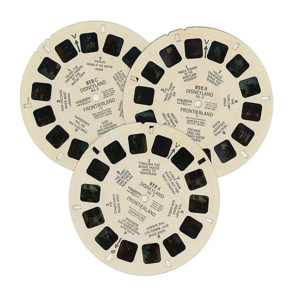 Frontierland - Disneyland View-Master - Vintage - 3 Reel Packet - 1950s views - (ECO-A176-S4x) 3dstereo 