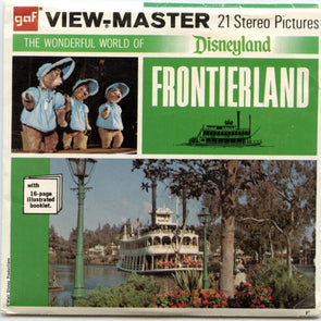 Frontierland - View-Master- Vintage - 3 Reel Packet - 1970s views ( PKT-A176-G3Fy ) Packet 3dstereo 