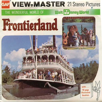 Frontierland - Walt Disney World - View Master 3 Reel Packet - 1970s views - vintage - (BARG-H22-G5nk) Packet 3dstereo 