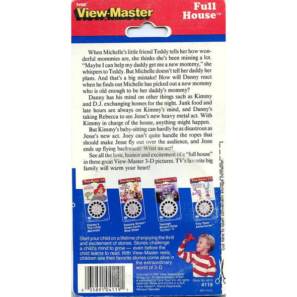 Full House - View-Master 3 Reel Set on Card -NEW - (4119) VBP 3dstereo 