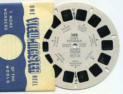 Gaspe Peninsula, Quebec Canada - View-Master Printed Reel - vintage - (REL-388) 3dstereo 