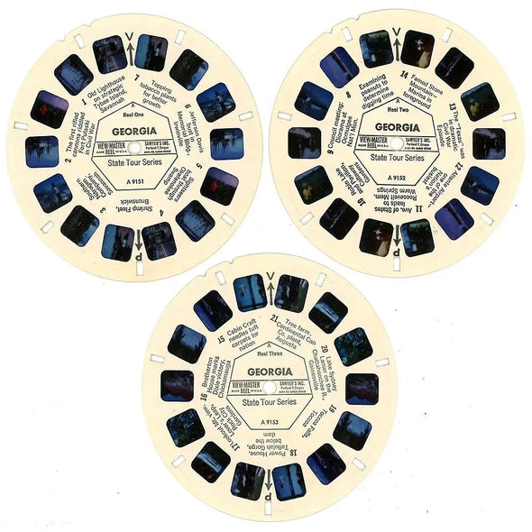 Georgia - View-Master 3 Reel Packet - 1960s Views - Vintage - (PKT-A915-S6A) Packet 3Dstereo 