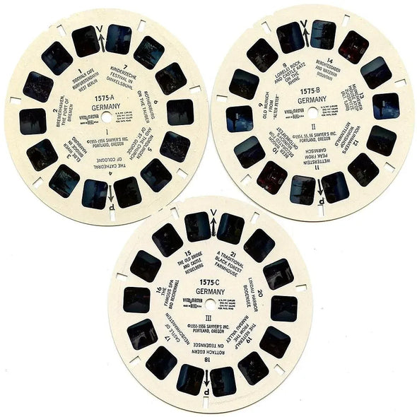 Germany - View-Master - 3 Reel Packet - 1960s views - Vintage - (PKt-B193-S5) Packet 3Dstereo 