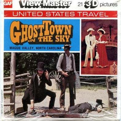 Ghost Town In The Sky - View-Master 3 Reel Packet - 1970s Views - Vintage - (PKT-K18-G6mint) Packet 3dstereo 