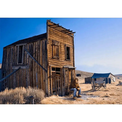 Ghost Town of the American West - 3D Lenticular Postcard Greeting Card - NEW Postcard 3dstereo 