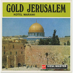 Gold Jerusalem - Kotel Marawi - View-Master 3 Reel Packet - vintage - (C822) 3Dstereo 