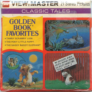 Golden Book Favorites - View-Master 3 Reel Packet - vintage - H14-G5 Packet 3dstereo 