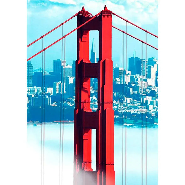 Golden Gate Bridge - 3D Lenticular Postcard Greeting Card - NEW Postcard 3dstereo 