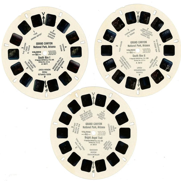 Grand Canyon - View-Master 3 Reel Packet - 1950s Views - Vintage - (PKT-A361-S4) Packet 3Dstereo 