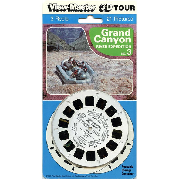 Grand Canyon - River Expedition No.3 - View-Master 3 Reel Set on Card - NEW - (VBP-5071) VBP 3dstereo 