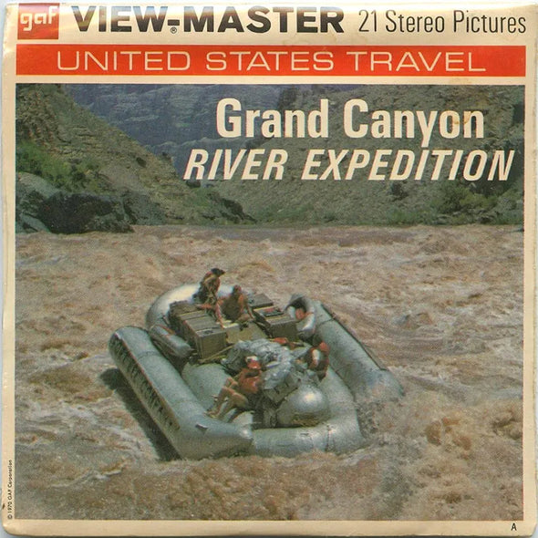 Grand Canyon - River Expedition - View-Master 3 Reel Packet - 1970s views - vintage - A372-G3A Packet 3dstereo 