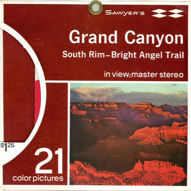 Grand Canyon - View-Master 3 Reel Packet - 1960s views - Vintage - (ECO-A361-SX)