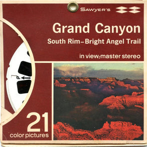Grand Canyon - View-Master 3 Reel Packet - 1960s Views - Vintage - (ECO-A361-SX)