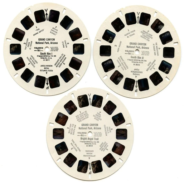 Grand Canyon - View-Master 3 Reel Packet - 1960s Views - Vintage - (ECO-A361-SX) 3Dstereo 