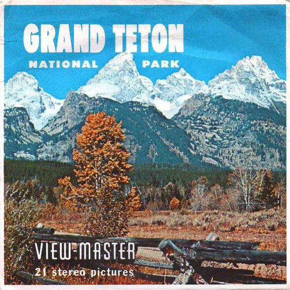 Grand Teton National Park - View-Master 3 Reel Packet - 1960s views - vintage - (PKT-A307-S5) Packet 3dstereo 