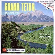 Grand Teton, National Park Wyoming - View-Master 3 Reel Packet - 1970s views - vintage - (ECO-A307-G1A) Packet 3Dstereo 