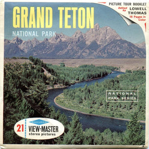 Grand Teton Wyoming - View-Master - 3 Reel Packet - 1960s Views - Vintage - (PKT-A307-S6A) Packet 3Dstereo 