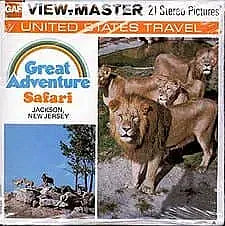 Great Adventure Safari - New Jersey - View-Master 3 Reel Packet - 1970s views - vintage -(ECO-A765-G5) Packet 3Dstereo 