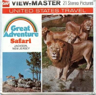 Great Adventure Safari - View-Master 3 Reel Packet - 1970s Views - Vintage - (PKT-A765-G5Amint) Packet 3dstereo 