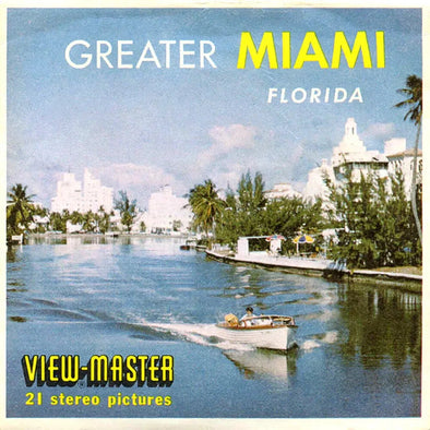Greater Miami - Florida - View-Master 3 Reel Packet - 1960s views - vintage - (PKT-A963-S5) Packet 3dstereo 