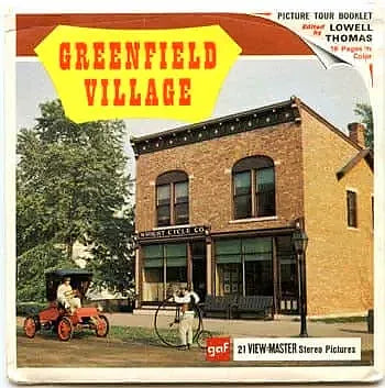 Greenfield Village - View-Master - Vintage - 3 Reel Packet - 1970s views - A584 3Dstereo 