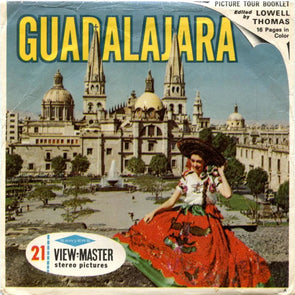 Guadalajara - View-Master 3 Reel Packet - 1960s Views - Vintage - (ECO-B007-S6A) Packet 3dstereo 