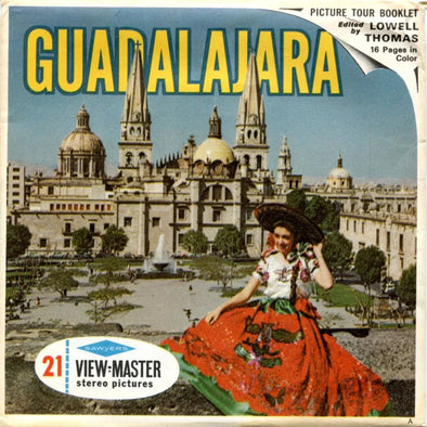 Guadalajara - View-Master 3 Reel Packet - 1960s Views - Vintage - (PKT-B007-S6A) Packet 3dstereo 