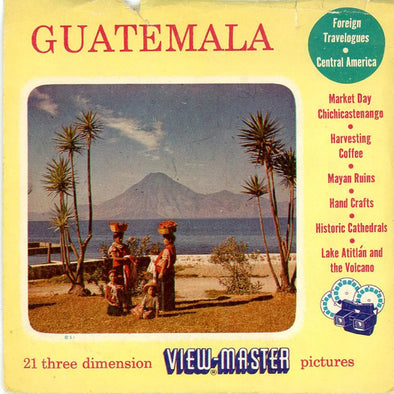 Guatemala - View-Master 3 Reel Packet - 1950s Views - Vintage - (ECO-GUAT-S3)