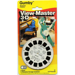 Gumby - View-Master 3 Reel Set on Card - NEW - (VBP-4091) 3dstereo 