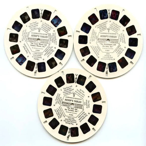Hare and the Tortoise - View-Master- Vintage - 3 Reel Packet - 1970s views ( ECO- B309-G3B ) Packet 3dstereo 