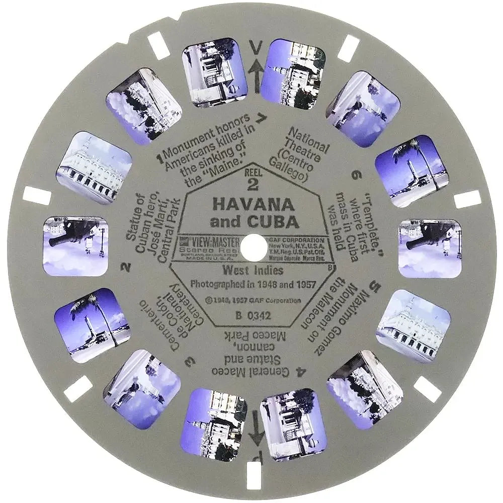 Havana and Cuba - View-Master 3 Reel Packet - vintage - (B034-G3B) –
