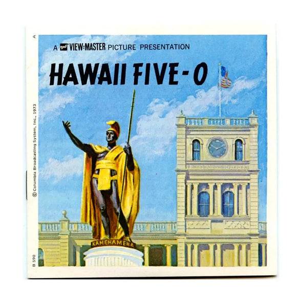 Hawaii Five-0 - View-Master 3 Reel Packet - 1970s - vintage - (PKT-B590-G3A) Packet 3dstereo 