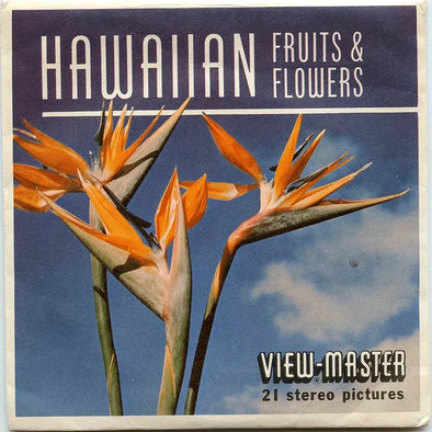 Hawaiian Fruits and Flowers - View-Master - Vintage - 3 Reels Packet - 1960s Views - A121 Packet 3dstereo 