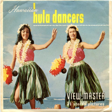 Hawaiian Hula Dancers - View-Master 3 Reel Packet - 1960s Views - Vintage - (PKT-A122-S5) Packet 3dstereo 