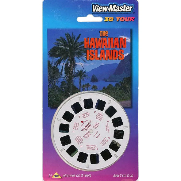 Hawaiian Islands - View-Master 3 Reel Set on Card - NEW - (VBP-5412)
