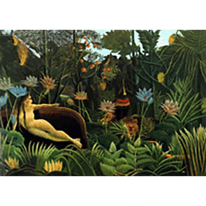 Henri Rousseau - The Dream - 3D Lenticular Postcard Greeting Card 3dstereo 