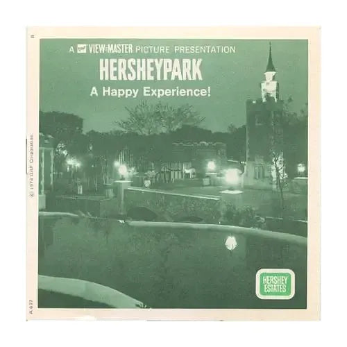 Hersheypark - View-Master 3 Reel Packet- 1970s - vintage - (A637-G3B) Packet 3dstereo 